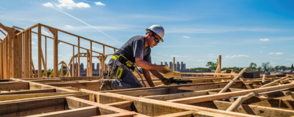 La construction de maisons en bois