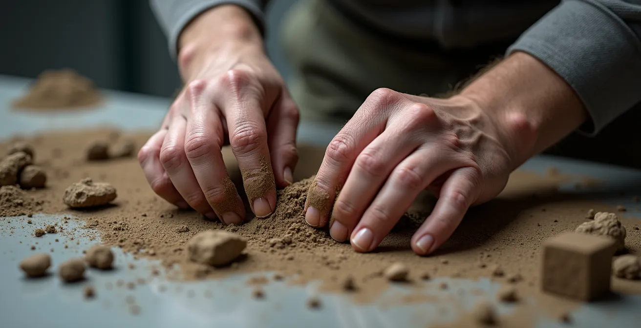 Comparaison visuelle de différents types de sols