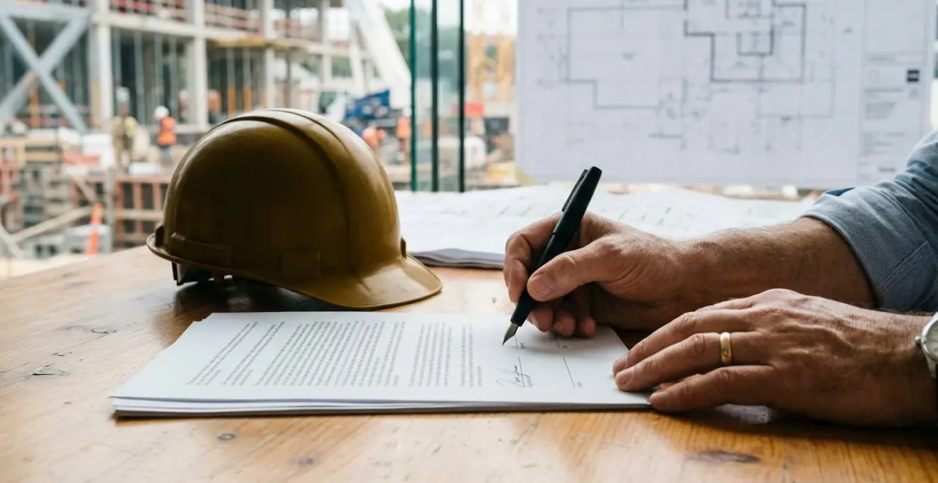 Signature du procès-verbal de réception de travaux entre propriétaire et constructeur