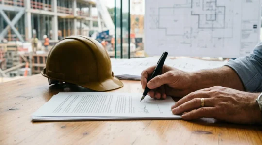 Signature du procès-verbal de réception de travaux entre propriétaire et constructeur