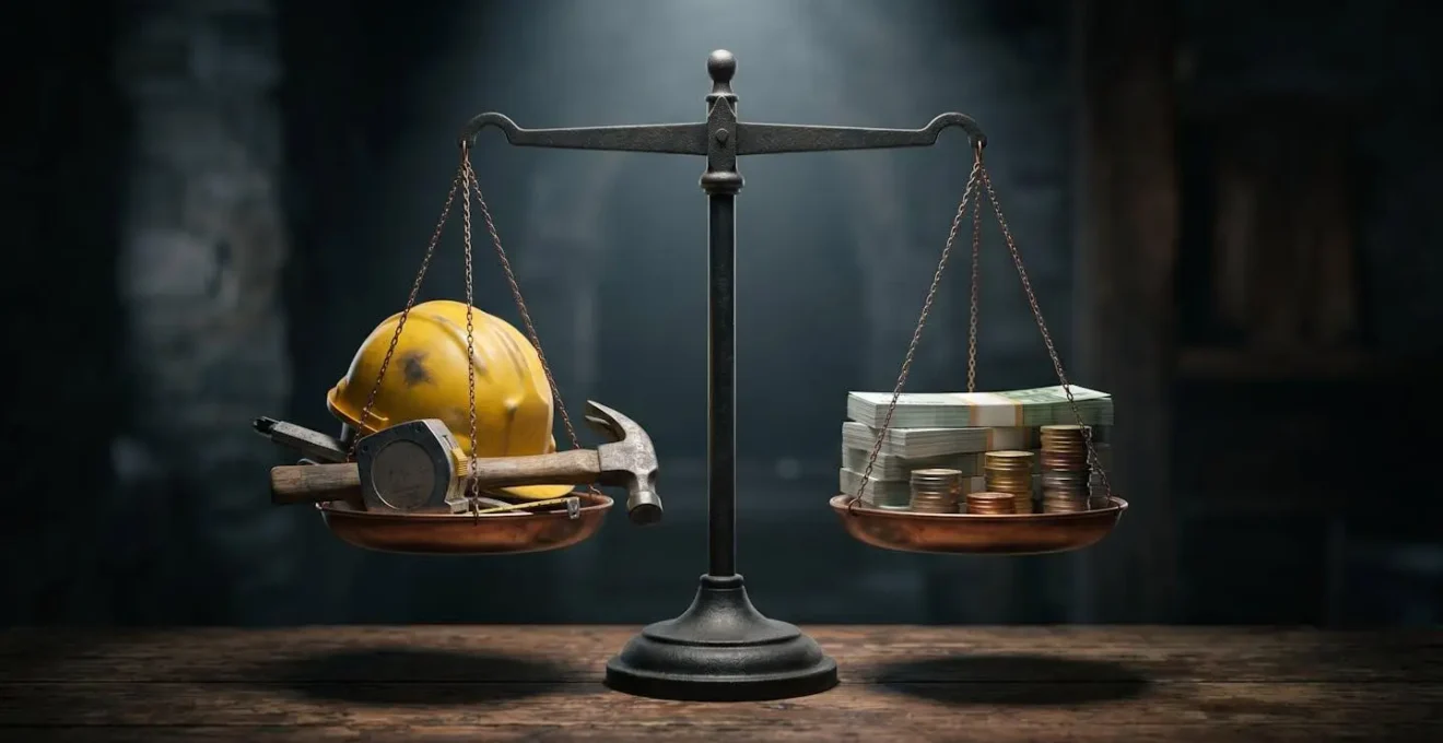 Graphique visuel comparant les charges d'un salarié et d'un artisan indépendant