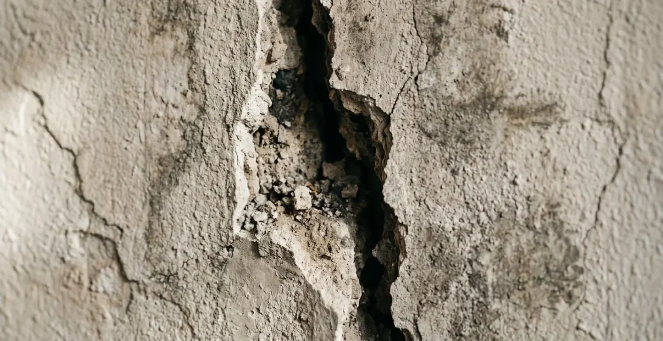 Mur fissuré d'une maison sans possibilité de recours