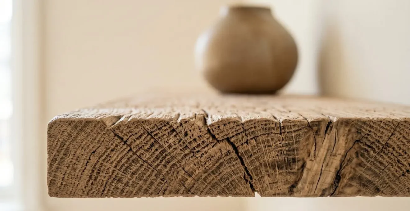 Séjour minimaliste avec équilibre entre espaces vides et objets de repère